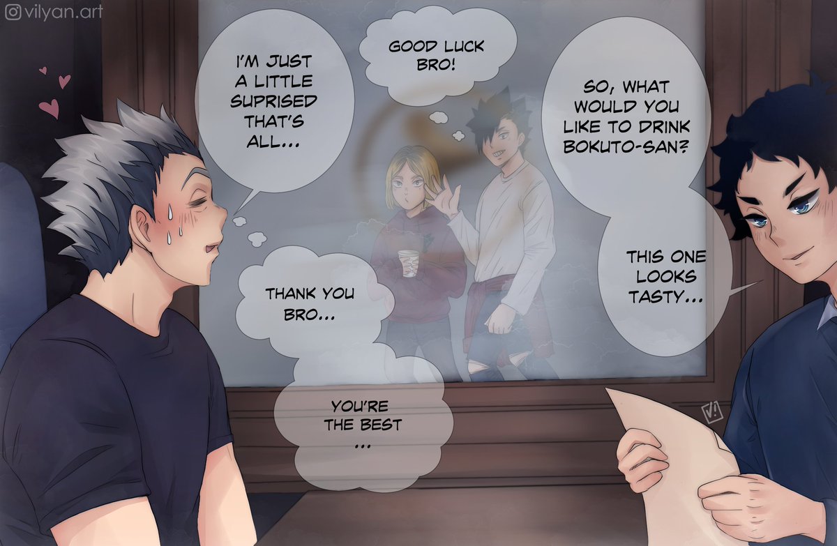 Part 9
#BokuAka #haikyuufanart #haikyuucomic #coffeeshopau #akaashixbokuto #bkak #Akaashi #Bokuto
