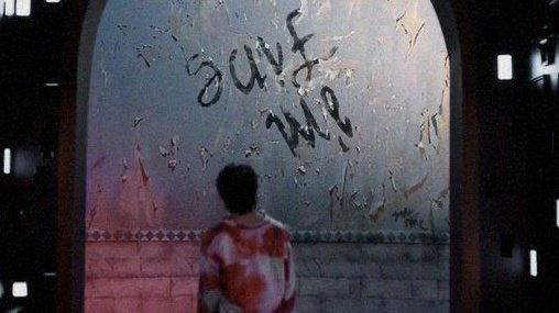 InTheNameOf_BTS's tweet photo. someone said
Jin wrote "Save me" from his side but Taehyung read it as "I'm Fine"

 #FilmOutbyBTS #FilmOut https://t.co/dx8hmUDlIC