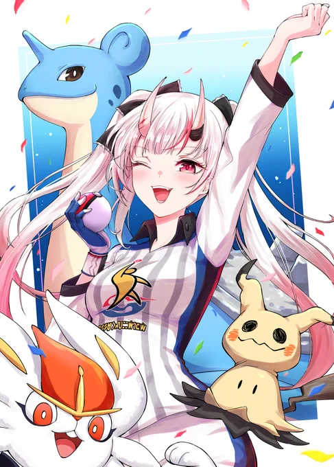 あやめちゃん優勝おめでとう!

#百鬼絵巻
#ホロポケカップ 
#ホロポケ部 