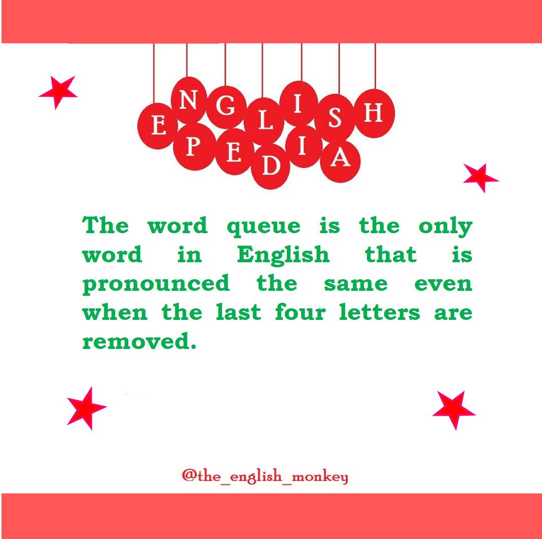 aSimpleLesson's tweet photo. "Englishpedia" - Know interesting facts about the English language every Wednesday in this space from The English Monkey!

#TheEnglishMonkey #FactsMatter #FactsAreImportant https://t.co/VVHZitz2LM