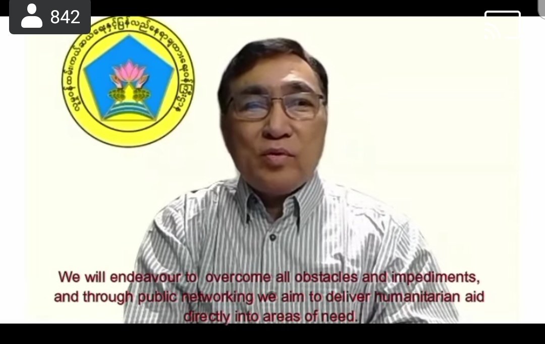 MayWongST's tweet photo. #Myanmar @CrphMyanmar's social welfare minister Win Myat Aye says #military actions have forced citizens to be displaced internally &amp; externally. Adds communicating with donors like #UN &amp; hope to deliver humanitarian aid to all especially in areas of need #WhatsHappeningInMyanmar https://t.co/7O4wvzSVrw