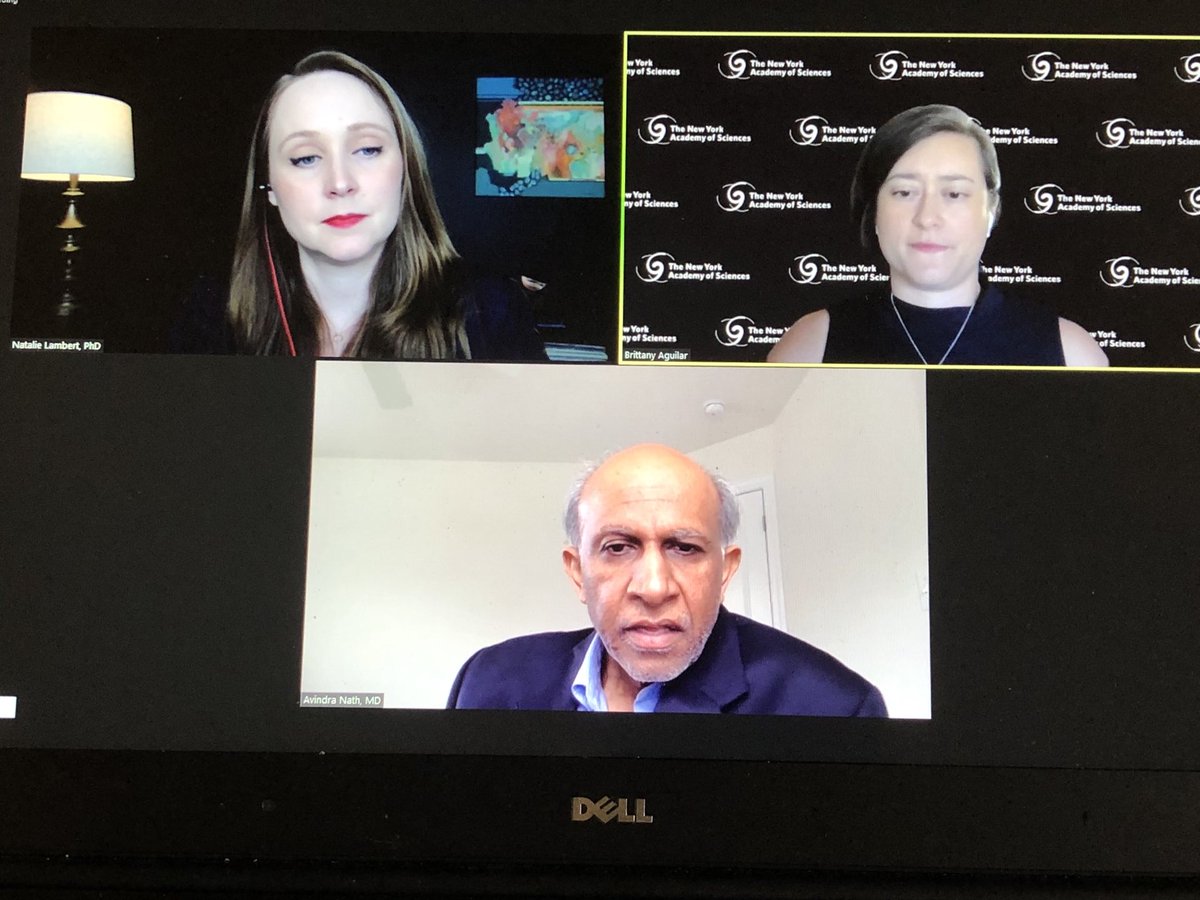 Great ⁦<a href="/NYASciences/">NYAS</a>⁩ webinar today on Long-COVID (or PASC) with Dr. Avindra Nath, <a href="/NatalieJLambert/">Dr. Natalie J. Lambert</a>⁩ &amp; host ⁦@brittaggie⁩.