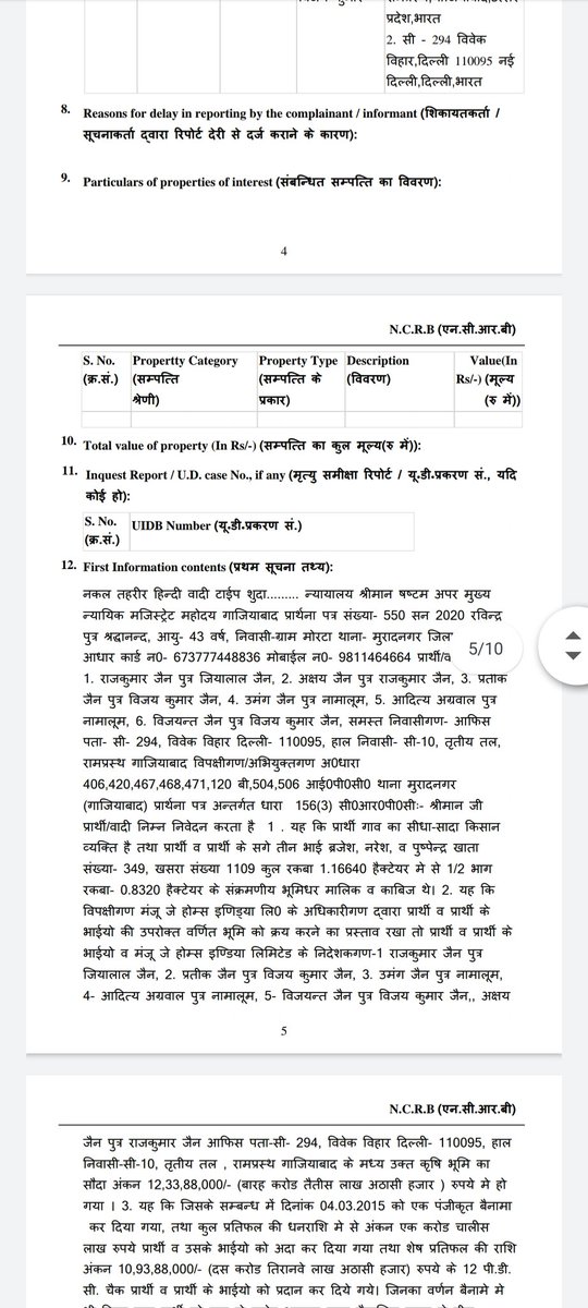Redappleresiden's tweet photo. @RedResidency @dm_ghaziabad @gdagzb @ipsnaithani @adgzonemeerut Why don't you clear dues of GDA of #IdeaBuilders #LakshmiFinsol #BahubaliEnclave Your one company #Manjujhomes had been lost due to #NCLT and #RP is being appointed.
Farmer PDC of 11crore not FIR No.0763 of 2020 dishonour
#PrateekJain #VijyantJain #600crorescam2100buyers https://t.co/WRP4D3q6C0