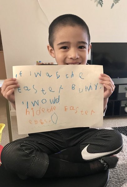 RCPS_EarlyLearn's tweet image. If I was the Easter Bunny 🐰 
I would...
#writinginprek #writingsamples #finishthesentence #prek
