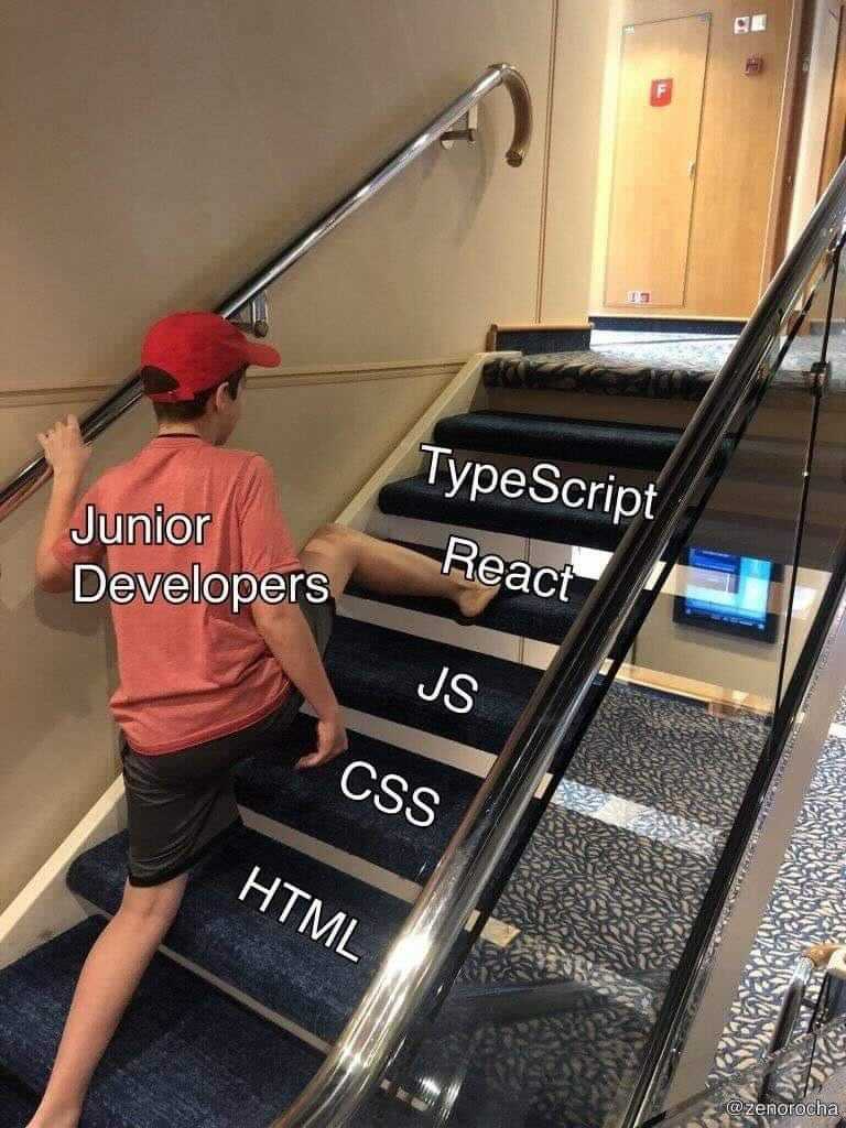 fv_leandro's tweet photo. Credits on the image 😂😂 #frontend #react #typescript https://t.co/UFgNbtUEU6
