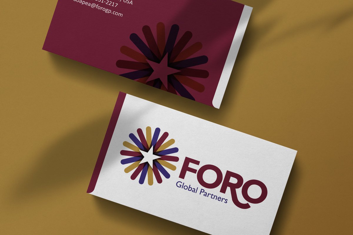 LisaCainDesign's tweet photo. Lots of fun creating this new identity for a new consulting firm, FORO Global Partners. #brandidentity #logodesign #graphicdesigner https://t.co/a06lNrXZic