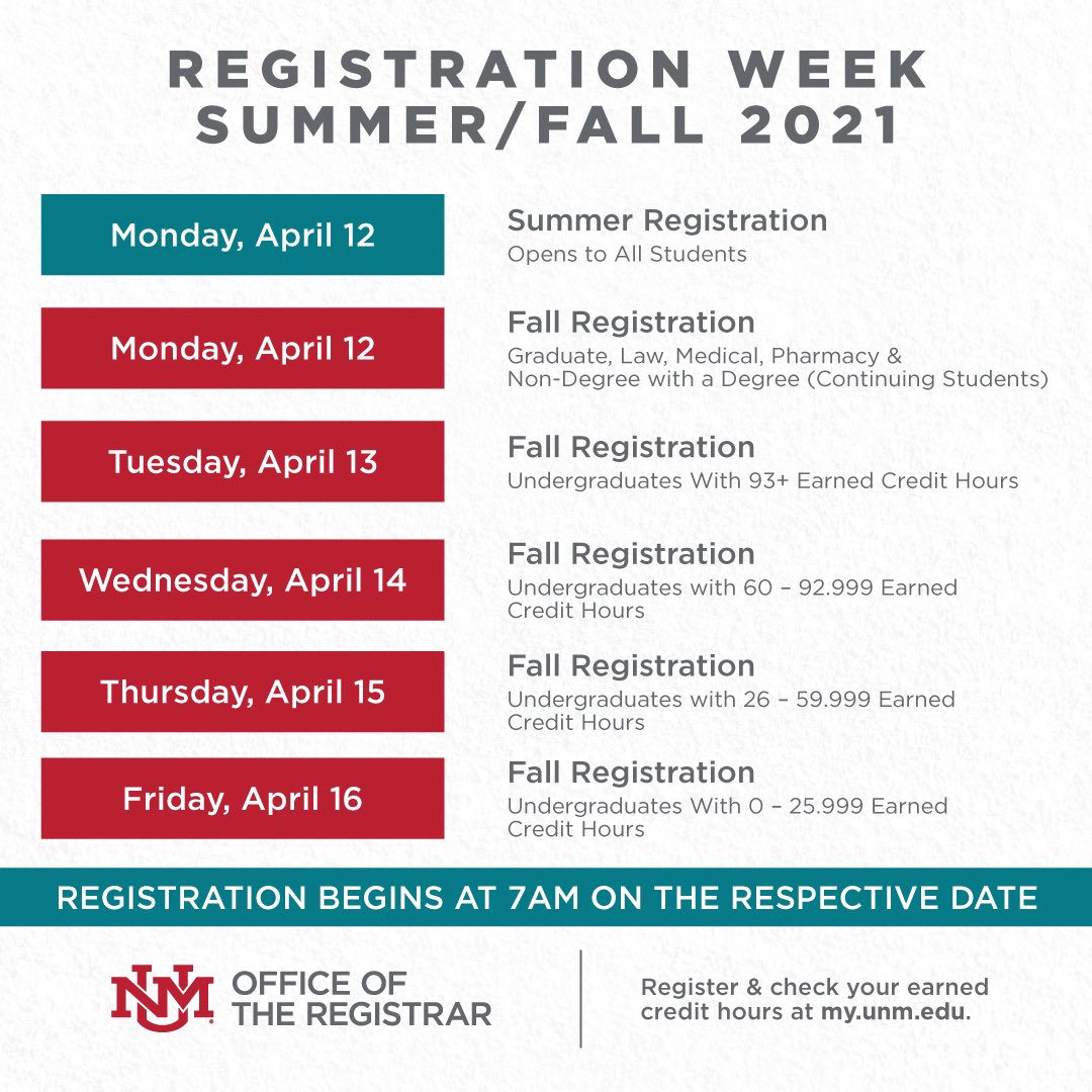 UNMCEP's tweet photo. Hey Lobos! Registration week is just around the corner. Here are some important dates for you to consider. Please contact us if you have any questions! https://t.co/BSLFpBUMxq