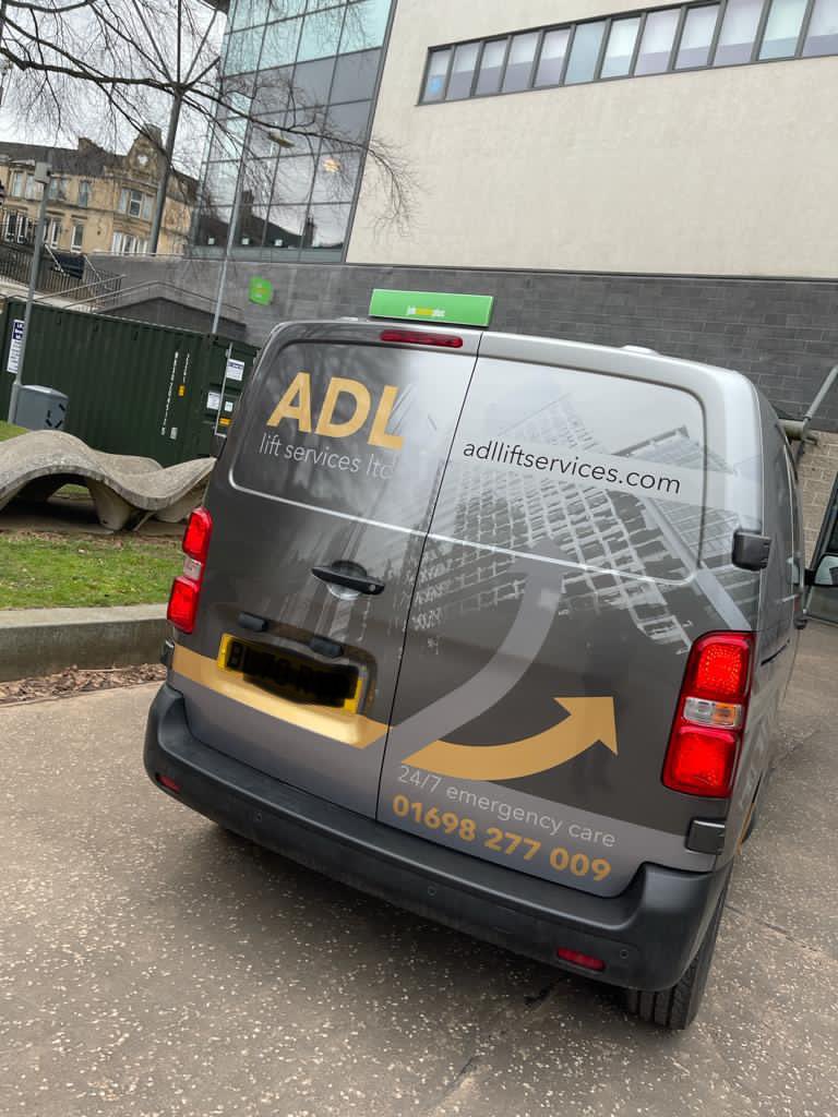 ADLLiftServices's tweet image. New van with the ADL Gold standard signage . #dedicatedtoimpress