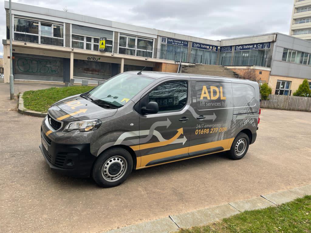 ADLLiftServices's tweet image. New van with the ADL Gold standard signage . #dedicatedtoimpress