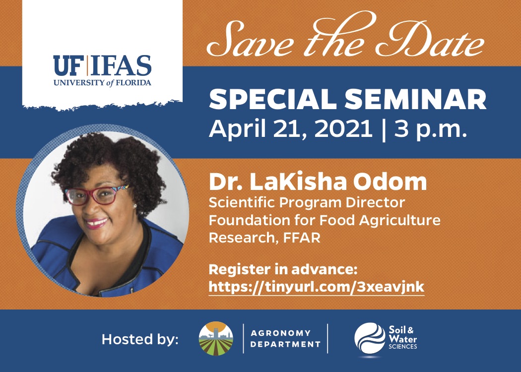SAVE THE DATE for an upcoming seminar about navigating diversity in agriculture and STEM! #UFCALS #AGRONOMY