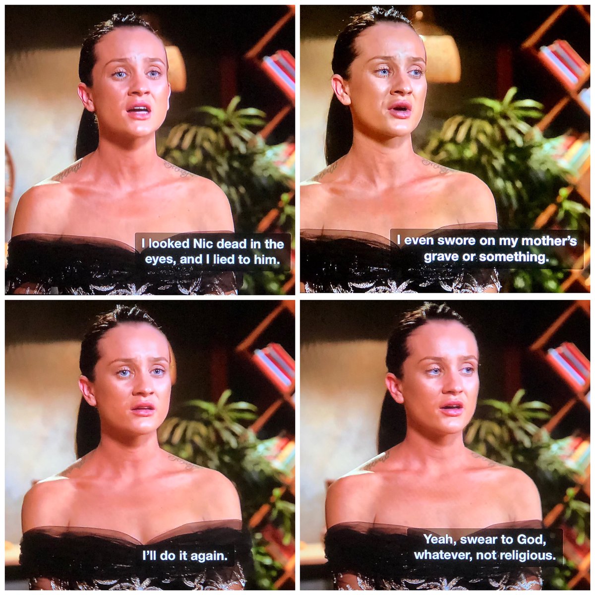 skydether's tweet photo. 🏆Ines Basic deserves an award for best confessionals. She is brutally honest about her dishonesty. And she’s wearing one of the hideous glitter🌴bridesmaids dresses she made her “friends” wear. #InesBasic #MarriedatfirstsightAustralia #MAFS #RealityTV #RHAP #sadist #MAFSAU https://t.co/VfOo4Btu7x