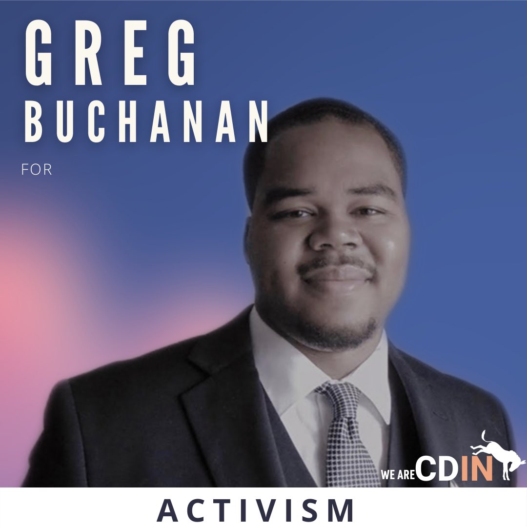 WeAreCDIN's tweet photo. Last, but certainly not least, is our amazing Activism Director candidate, Gregory Buchanan!

Greg uses he/him/his pronouns.
Major: Double major in Political Science &amp; History, minor in Women &amp; Gender Studies
Hometown: Gary, IN
💉Fun fact: Greg has been vaccinated for COVID-19! https://t.co/7pSKU9bROA