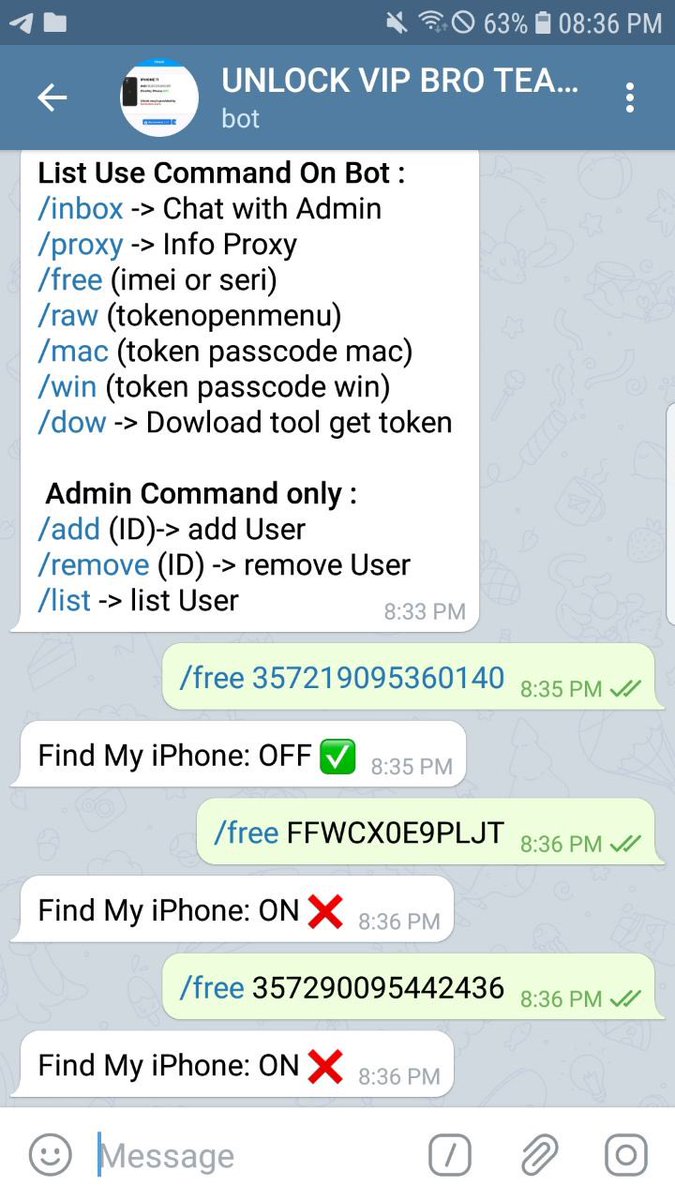wuang9x's tweet photo. 🔥Bot Free Check Find My Iphone 🥂
My Bot: https://t.co/5v2BnVI5Fa https://t.co/YK6Mif0hnp