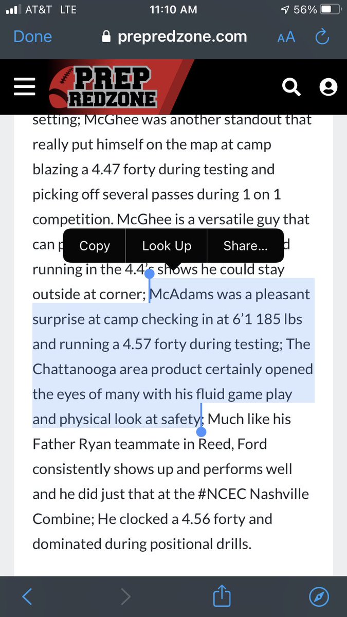 Thanks for a great write up and a mention as a top performer at the <a href="/NCEC_Recruiting/">NPA</a> combine Sunday <a href="/CSmithScout/">Chris Smith</a>!