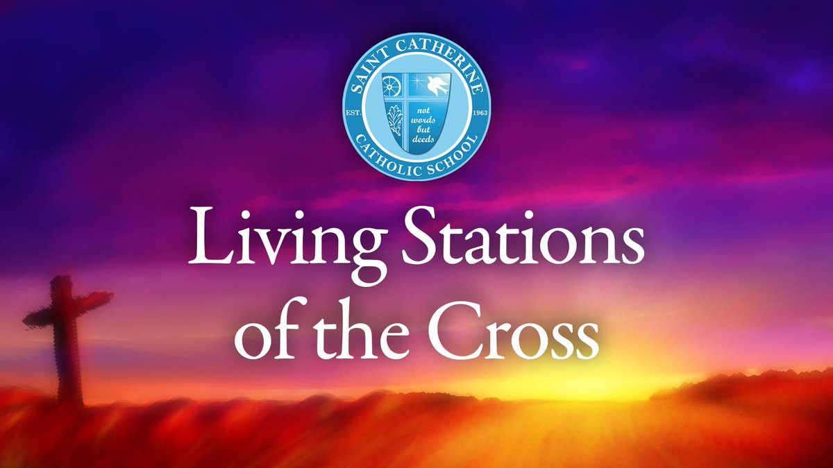 stcat_school's tweet photo. On this Holy Thursday, St. Catherine School's 8th Grade invites you to participate in their very special version of Living Stations of the Cross. We wish you and your family a very blessed Easter!

https://t.co/yGvWLknm1Q https://t.co/Az9NvUlbBv