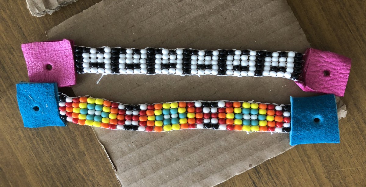 BonnieSears20's tweet photo. Best. Day. Ever. Ss @WillowRoadPS @ugdsb got to put the finishing touches on their Métis art meets math project with artist Leslie Muma. Can you spot the pattern core? Where was the pattern reflected? #patterning #geometry https://t.co/nLXxAPDZLI