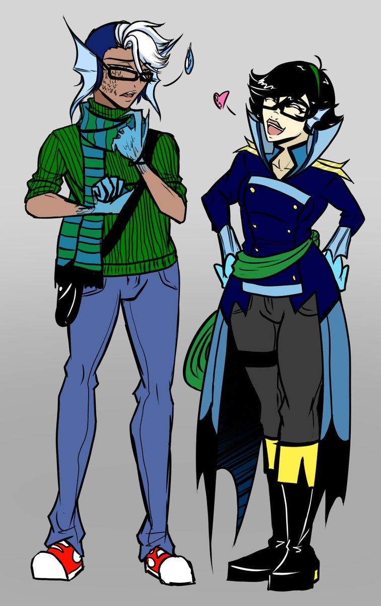 Stephicnesss's tweet photo. DaemoniK:
The story of an awkward fish demon named Leviafinnian, who makes a contract with a chipper little human named Leviafin. They go on all sorts of fun adventures together.
Happy Jokes A-Plenty Day!
#daemonik https://t.co/3bnm5IwGz3