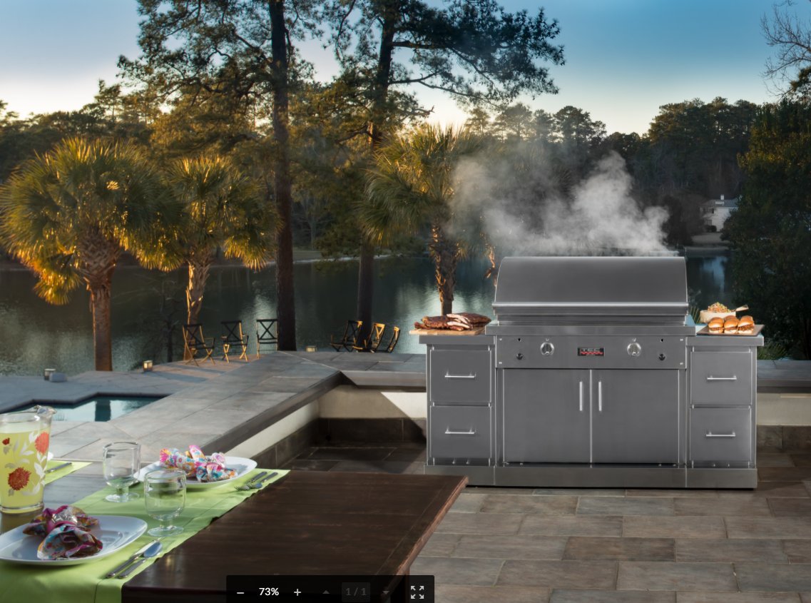 BrandsterInc's tweet photo. TEC’s new, grilling system virtually eliminates the hot air in grilling, so food retains up to 35% more of its own natural juices. Chicken breasts, pork, even well-done meats remain tender and juicy.

#tecgrills #grilling #bbq #outdoorliving #spring #outdoorkitchen https://t.co/4oH9WkoCZQ