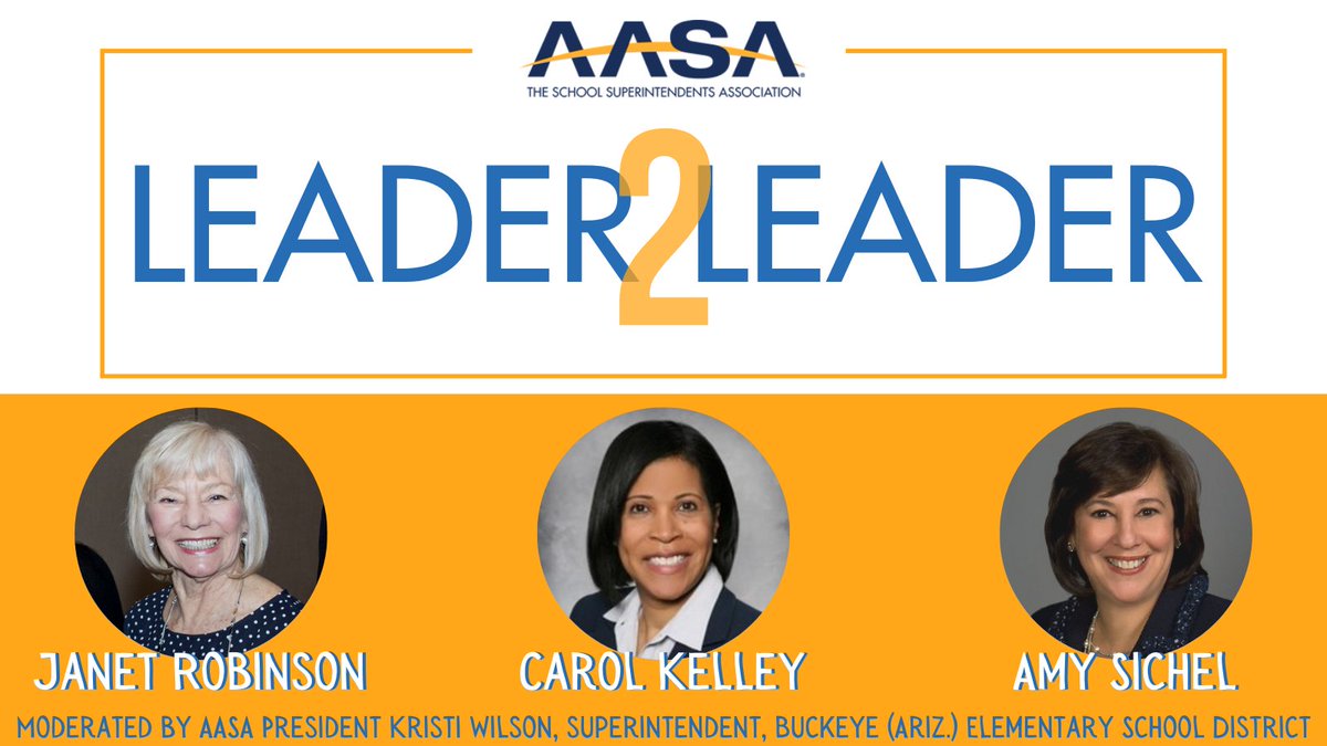 AASAHQ's tweet photo. This month's #Leader2Leader webinar (4/14, 4pm EDT) is on "Trauma Skilled Learning and Leading" and features moderator @KwilsonBESD33 in a conversation with @janet_mrobinson, @drKforequity and @SuptAmy! Register now: https://t.co/jaD0gzQQvh https://t.co/PV9e3vhdDk