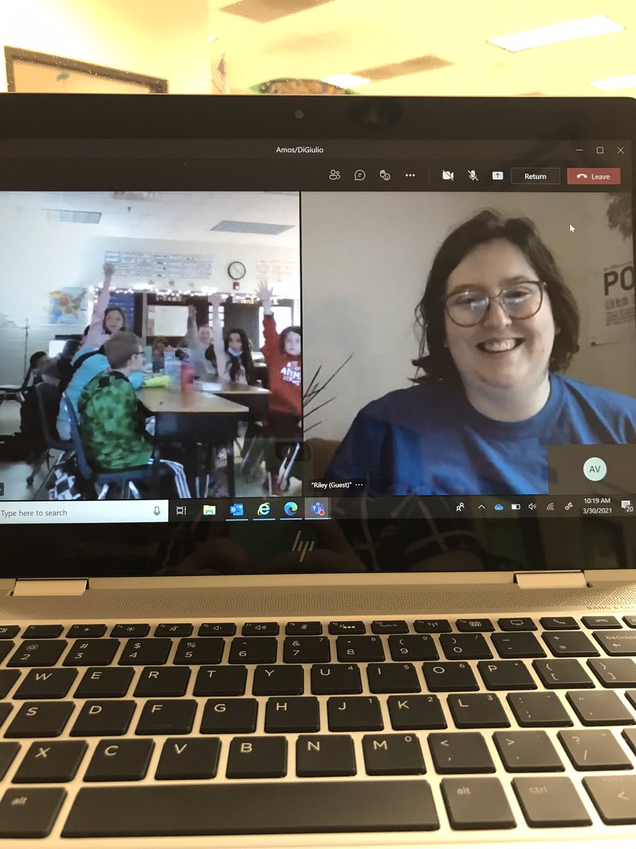 WESWildcatMC's tweet photo. RepTour is AMAZING! We love the virtual format and can’t wait to see the final product of our writing workshop! @WildcatsWES @WESWildcatMC #ReadersAreLeaders #wildcatfun https://t.co/kAPrP9lfvI