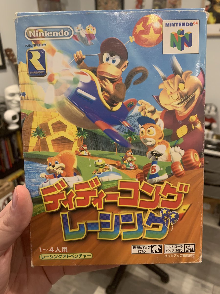 Richie_Inkwell's tweet photo. The newest additions to my Rare collection! #rareware #rare #BanjoKazooie #diddykongracing #conker #conkersbadfurday20thanniversary #N64 #mrpants #nintendo @RareLtd https://t.co/5da2unP99A