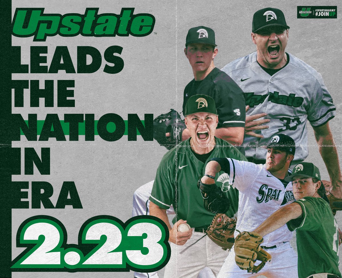 UpstateBSB's tweet photo. Headed into the weekend with the best ERA in the nation👀⚡️

#SpartanArmy ➡️ #JoinUP https://t.co/LOshWBd85h