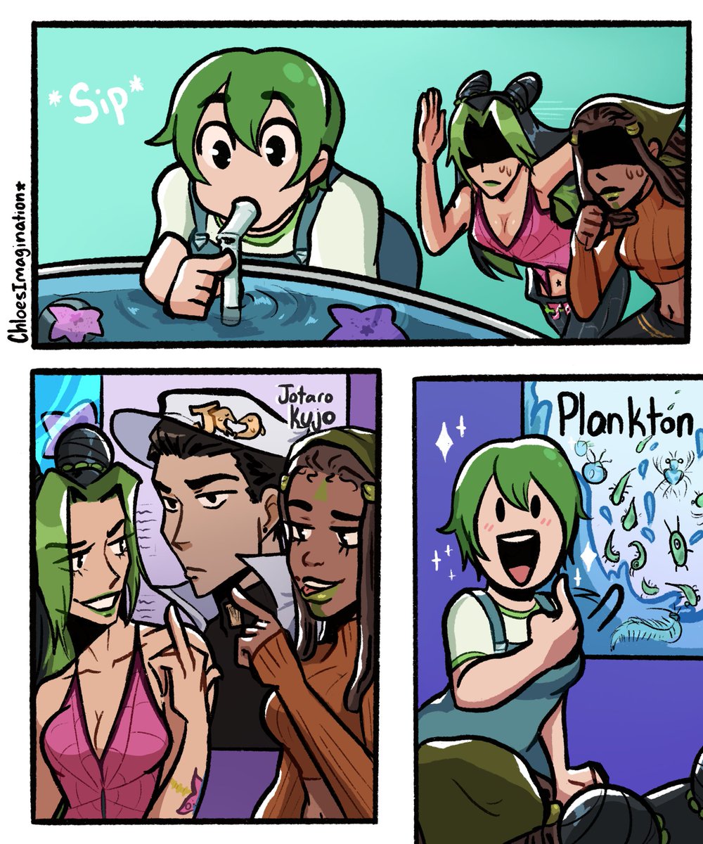Stone ocean girls at the aquarium??? 