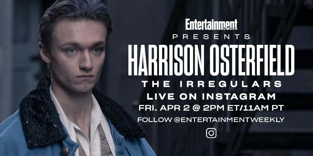 Entertainment Weekly (@ew) on Twitter photo #TheIrregulars’ <a href="/HazOsterfield/">Harrison Osterfield</a> is giving us the inside scoop on his latest Netflix show! Tune in tomorrow at 2pm ET/11am PT. #TheIrregulars’ <a href="/HazOsterfield/">Harrison Osterfield</a> is giving us the inside scoop on his latest Netflix show! Tune in tomorrow at 2pm ET/11am PT.