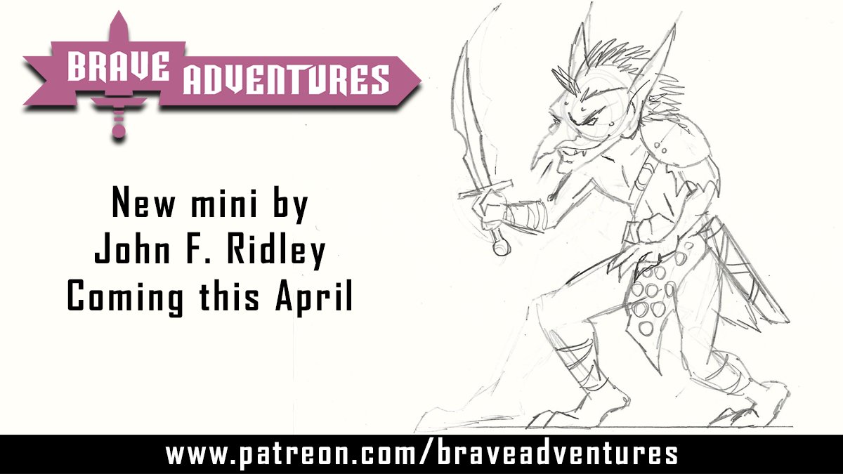A new #papermini by John F. Ridley is coming out on our #Patreon later this month!

It will be released on <a href="/ttrpgstudio/">TTRPG Studio</a>: patreon.com/posts/news-apr…

Patreon: patreon.com/braveadventures

#braveadventures #dnd #dnd5e #ttrpgs #wargames