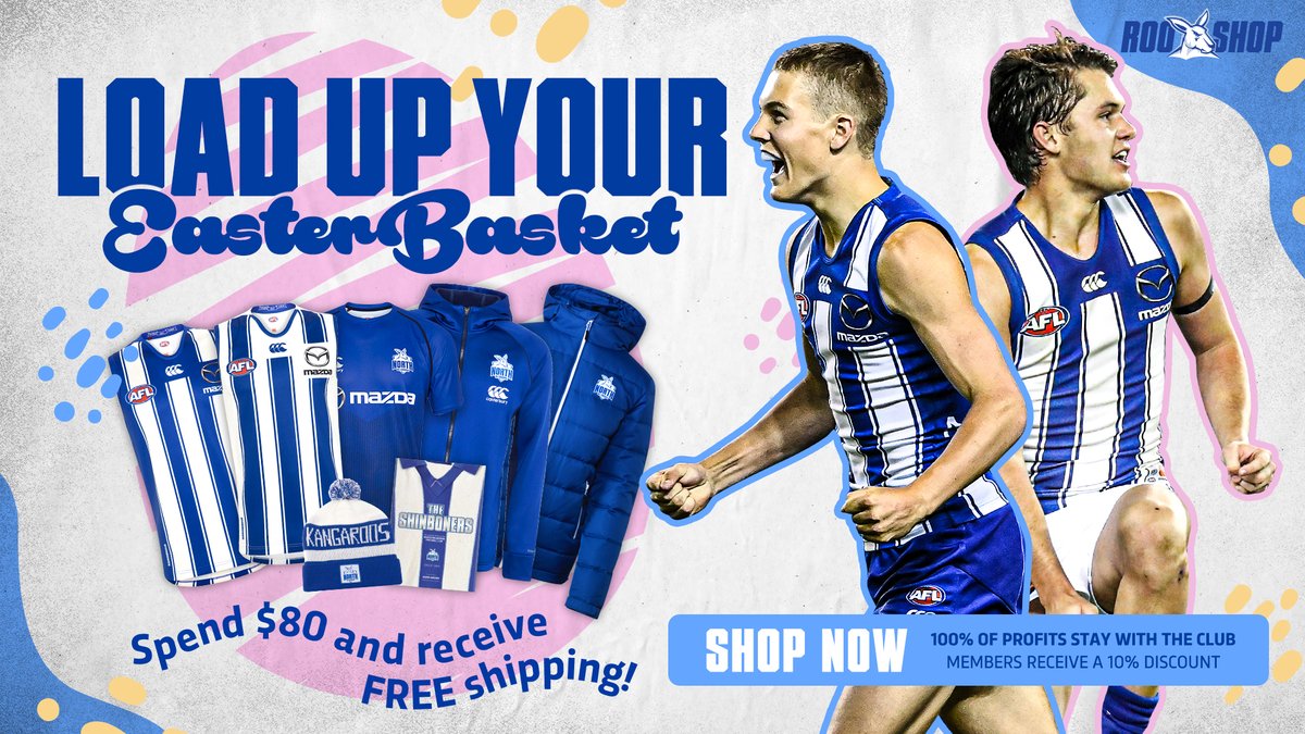 Spend $80 and receive free shipping this Easter!

Don't forget, members receive 10 per cent off and 100 per cent of profits stay with your club.

Shop: rooshop.com.au