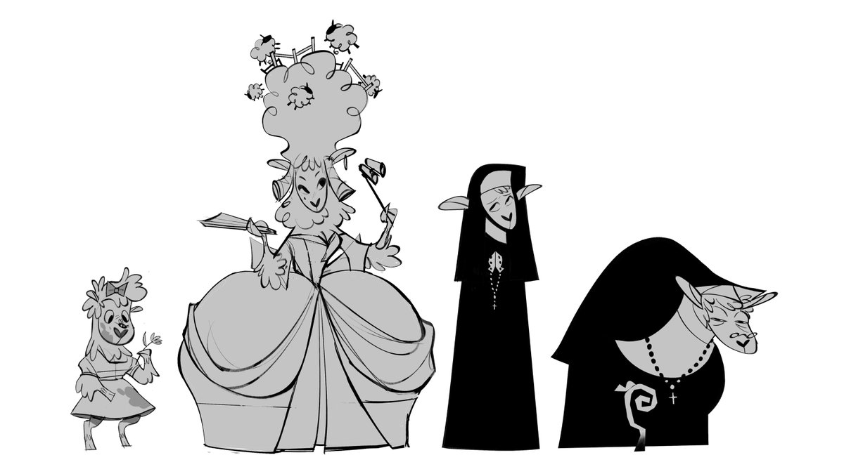 lineup I'm working on for class! 