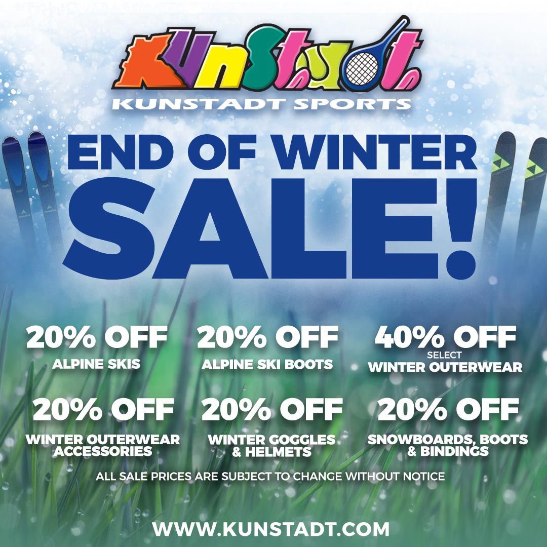 KunstadtSports's tweet photo. One final weekend to save on all things Winter! Visit one of our 4 locations or shop online before Monday to get the best deals!

https://t.co/EcZ4zZWRVX https://t.co/Poq1yhDbKy