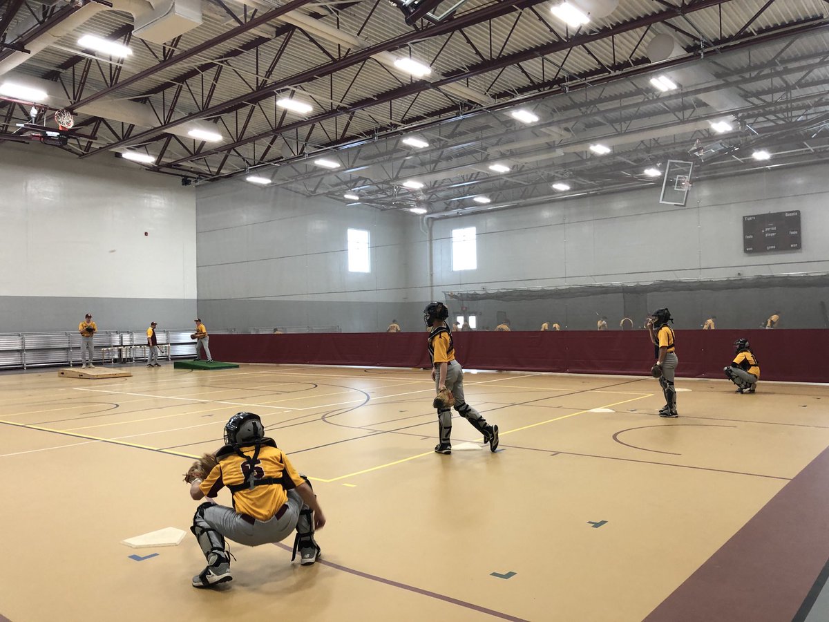 AlexTigersBBall's tweet photo. BP work today! Getting ready 1st games Saturday! New auxiliary gym game changer! #ATbaseball https://t.co/xOcgyPXXOp