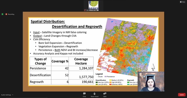 FSUGeosciences's tweet photo. Congratulations to our senior student Ivy Knapp @FSUGeosciences @uncfsu for successfully presenting her research about desertification and conflicts in Sudan using remote sensing Landsat imagery data at the national @ASPRSorg Conference today. #remotesensing #Landsat #GEOINT https://t.co/r2jhbU0UzQ