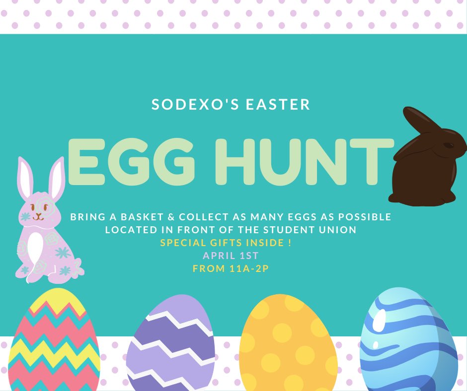 SodexoCSU's tweet photo. We have two Easter egg hunt winners so far! There are plenty more prizes still out there CSU, it’s up to you to find them🥳 https://t.co/6imb0ZtoQ4