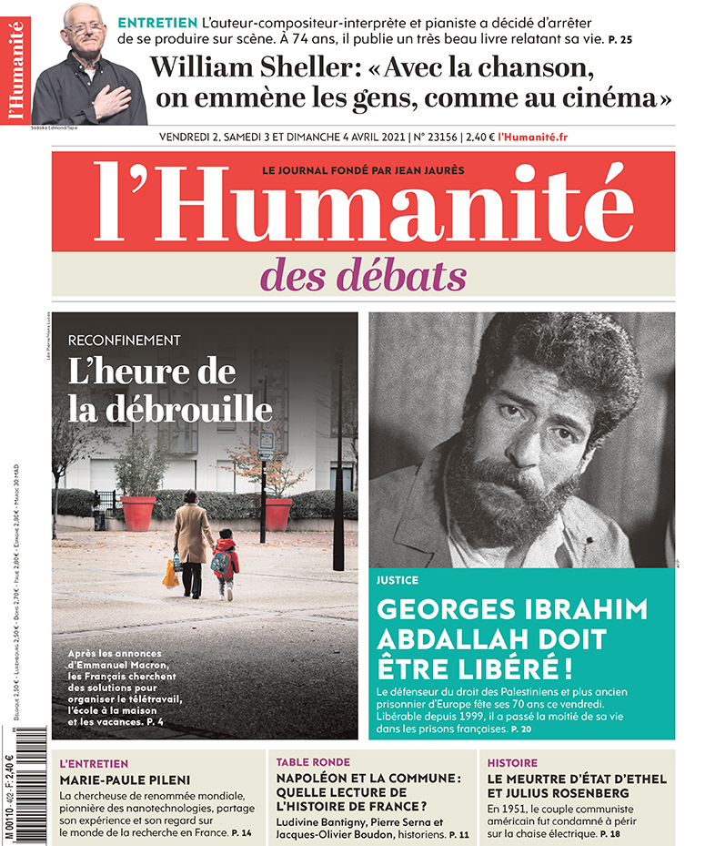humanite_fr's tweet photo. L'Humanité du vendredi 02 avril 2021 chez les marchands de journaux et dès ce soir 22h00 sur ordinateur https://t.co/s4nZf9skga tablettes et smartphones avec nos applis IOS https://t.co/Nwm028Ng9C et Android https://t.co/AzRCWAjIRD https://t.co/jUtCLGfTyb