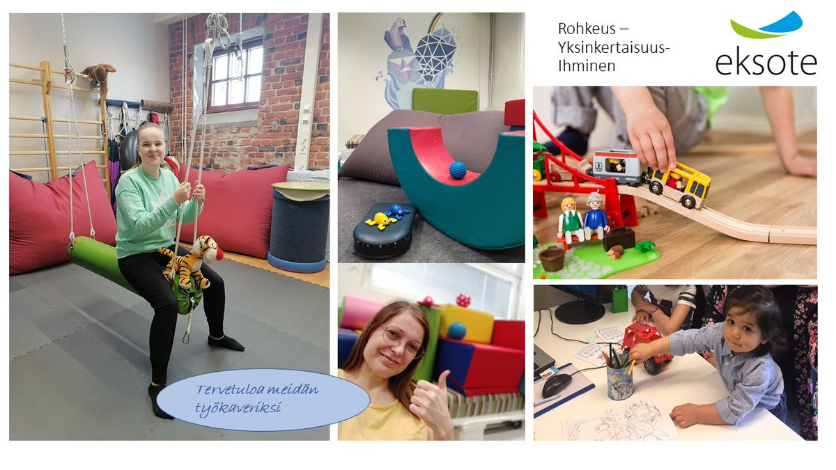 Tuu meille töihin 😀 Tsekkaa Kuntarekry 324049. #toimintaterapeutti #eksote
#kuntoutus #työpaikka