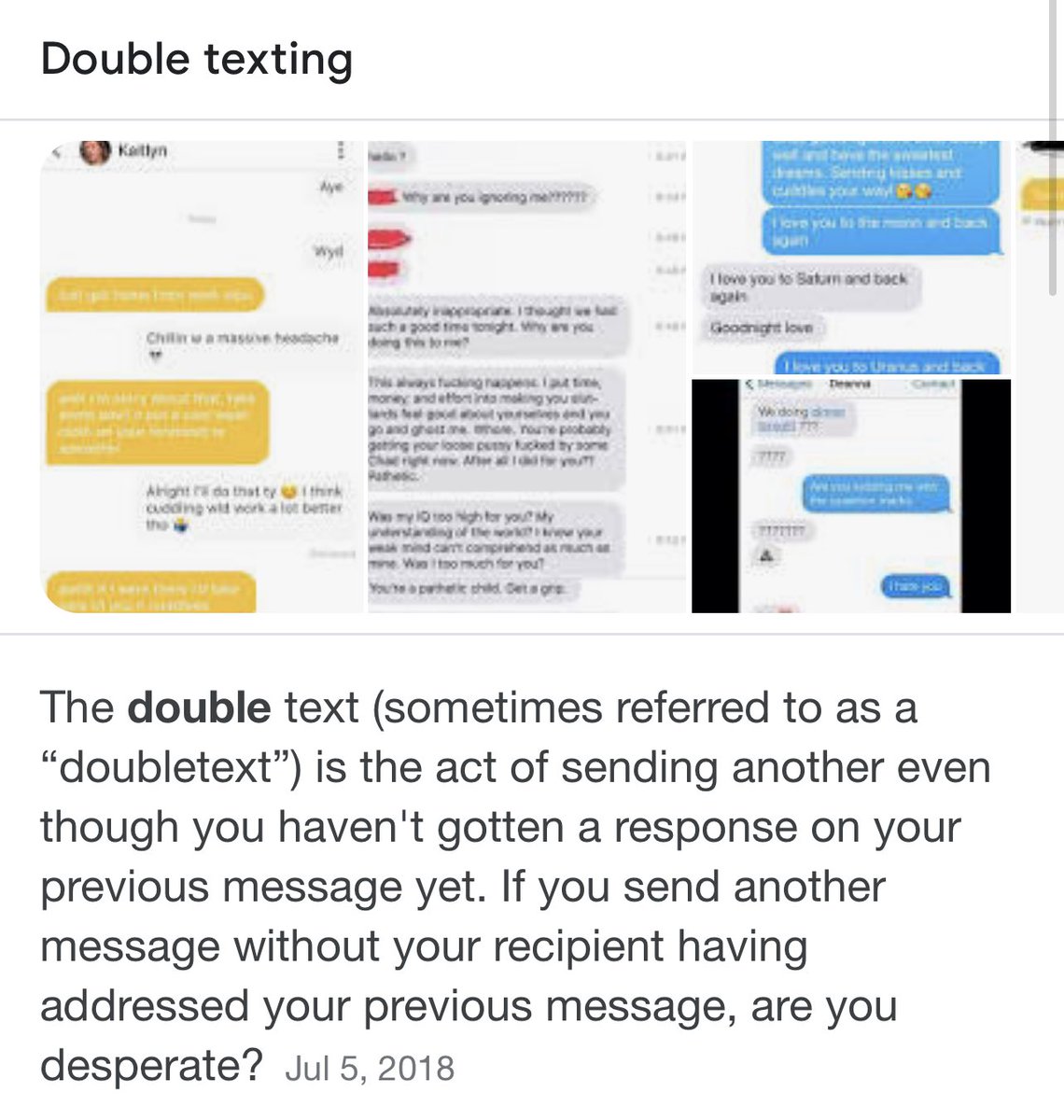 ladrae_j's tweet photo. Something I don’t do 👇🏽#doubletexting #texting #relationshipadvice https://t.co/m4Pgl7yUI0