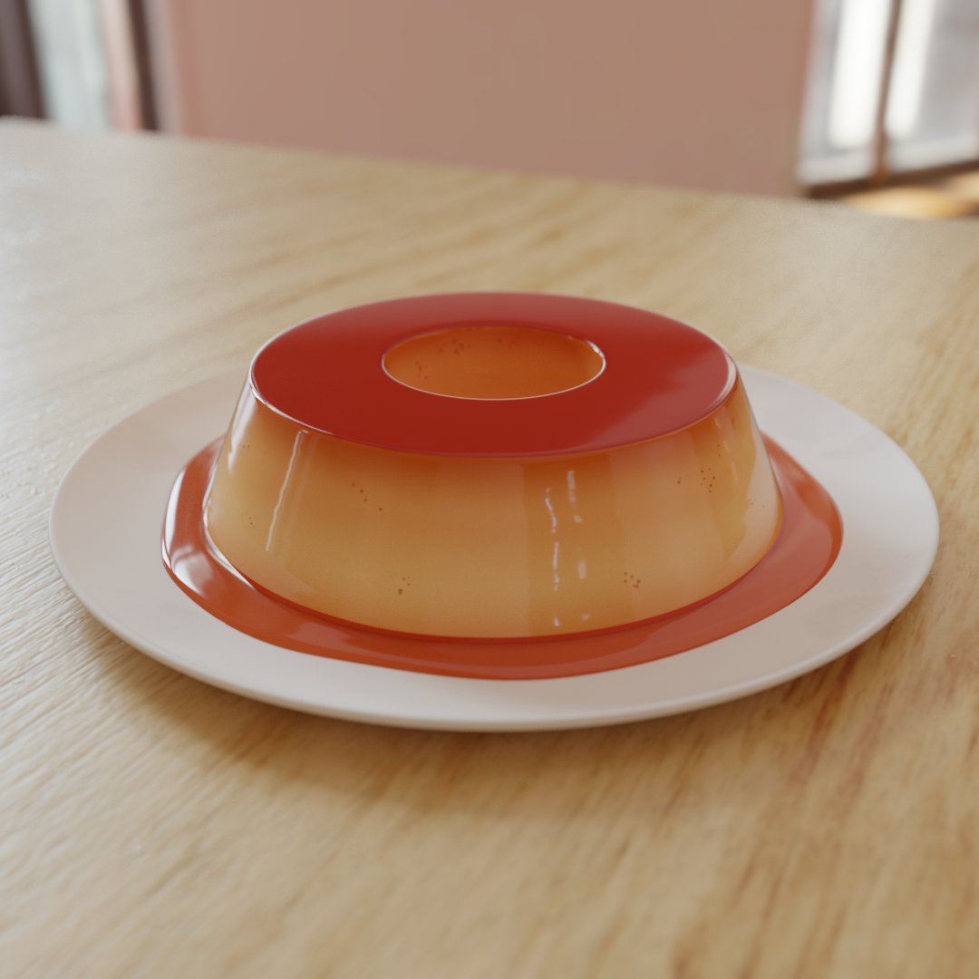 oiemare's tweet image. agora sim pudim 3D 🍮