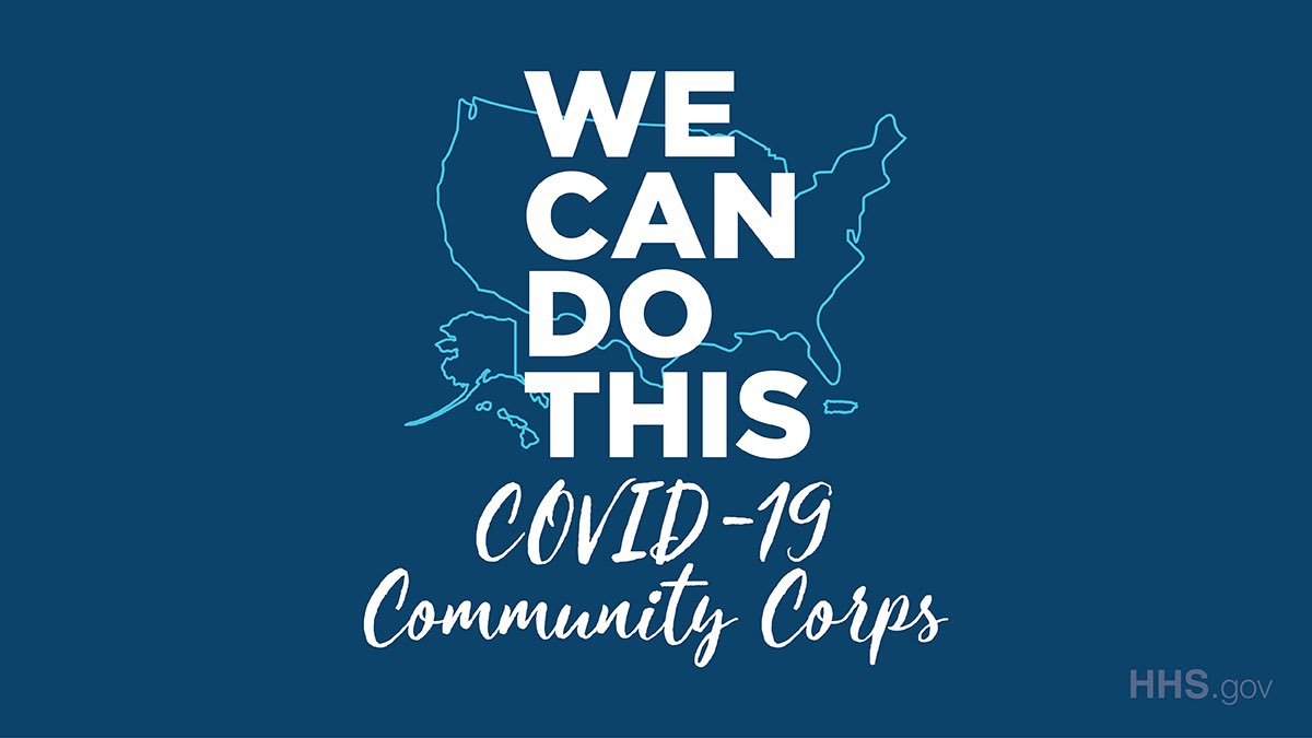 MayaBernstein's tweet photo. Proud member of the ⁦@HHSGov⁩ COVID-19 Community Corps. I invite you to join us in the fight to protect America’s health #WeCanDoThis —> https://t.co/ze9SgaeYXz https://t.co/h30uN6u1mW