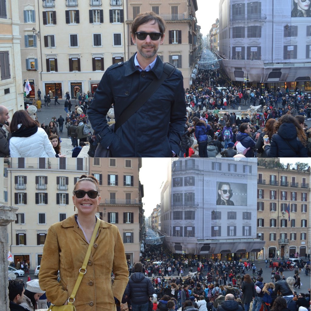 Standing on the Spanish Steps, we descended to the sea of people below &amp; located a perfect Roman restaurant for one of our top restaurant experiences. We uncovered a "locals" spot that created an experience to repeat when we're back this year. When in Rome, do as the Romans do...