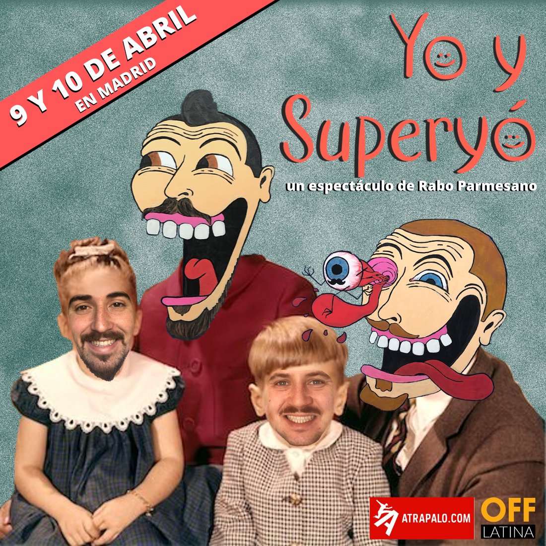 raboparmesano's tweet photo. ✨✨POR FÍN✨✨

👦🏼👨🏼9 y 10 de Abril estrenamos nuestro show  #YOYSUPERYÓ en @OFFLatinaTeatro 👨🏻👦🏻

🎟️ENTRADAS A LA VENTA EL LUNES 5 en https://t.co/kUE9Rm3x2D🎟️ https://t.co/wGabX6yeKc