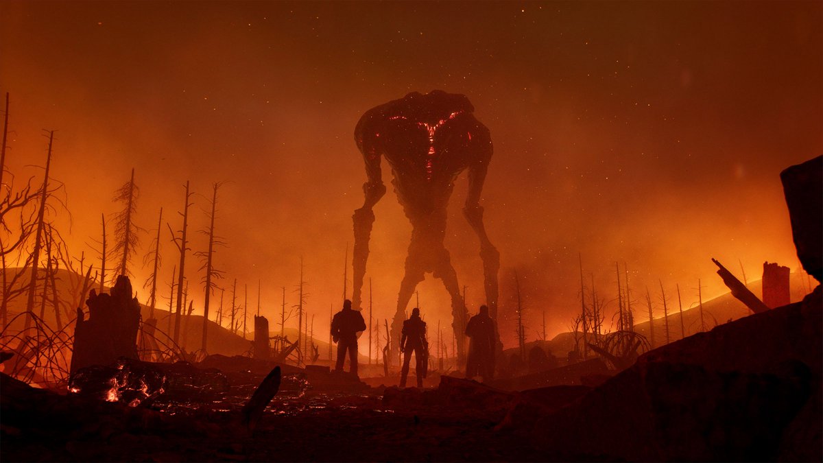 Sony's tweet photo. Leave humanity behind. Outriders is out now on #PS5. https://t.co/ckA5KVX2iK