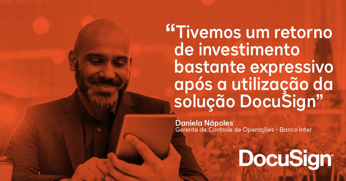 DocusignBR's tweet photo. Com a assinatura eletrônica da DocuSign, o Banco Inter observou uma redução de 14 para 8 dias no processo de contratação de crédito consignado. Confira: https://t.co/loZF7UWFK0 https://t.co/4i8DZqBVGT