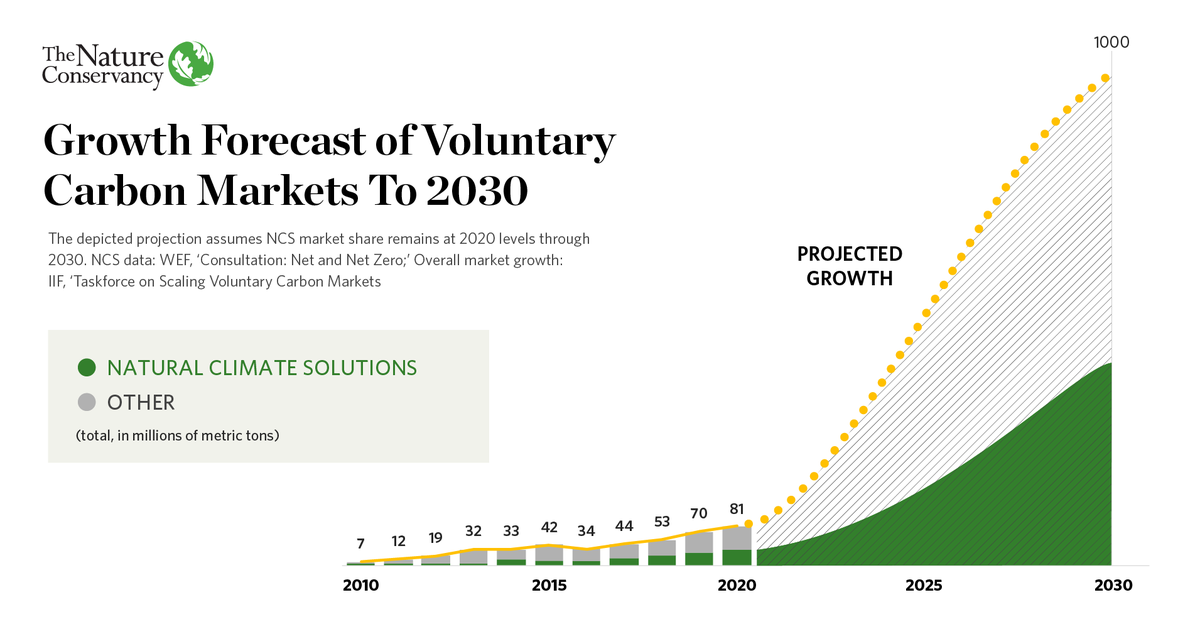 Carbon markets could unlock billions of dollars annually for #ClimateAction and #NatureNow, but we have to scale faster—AND scale right. 

Full story from our team here at <a href="/nature_org/">The Nature Conservancy</a>: nature.ly/2QJostu
