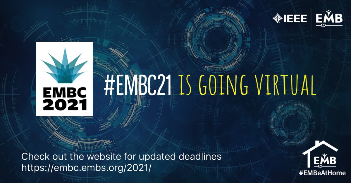 IEEEembs's tweet image. The global impacts of COVID-19 continue to present restrictions on travel for those planning to attend #EMBC21 in Guadalajara, Mexico.  With this, the EMBC 2021 Organizing Committee has made the decision to go fully virtual. Check bit.ly/3u5o3Qo for updates.