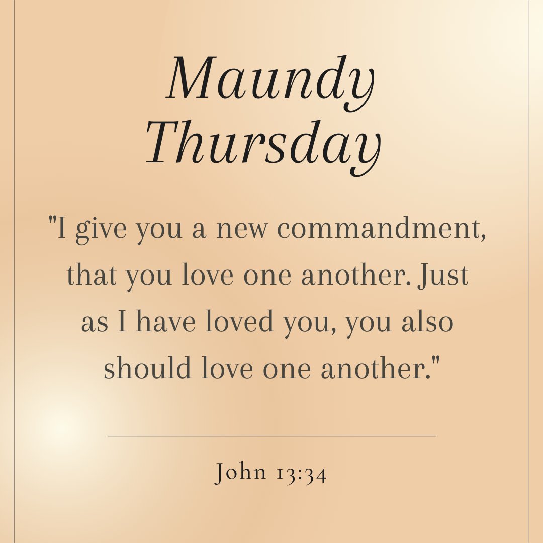 NCDCAtlanta's tweet photo. "I give you a new commandment, that you love one another. Just as I have loved you, you also should love one another." John 13:34 https://t.co/rnmCcfRMB1
