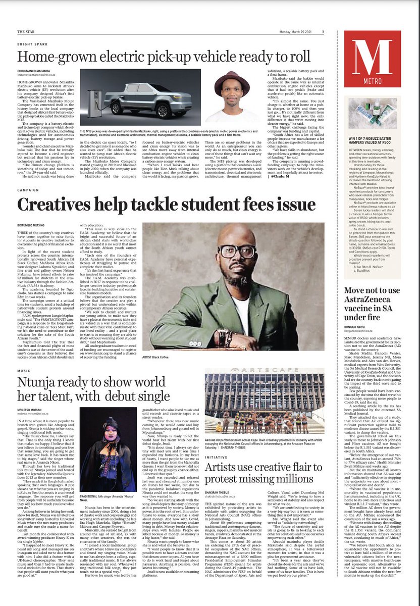 NoBuzz_NoBite's tweet photo. WIN 1 OF 7 NOBUZZ EASTER
HAMPERS VALUED AT R500😀🤩🥳  Star newspaper give away for this Easter Holiday. #IOL 
#WinBig with NoBuzz_Nobites!! #easterweekend #Holiday #lovelife #proudlySA https://t.co/E2fZCa8XkB