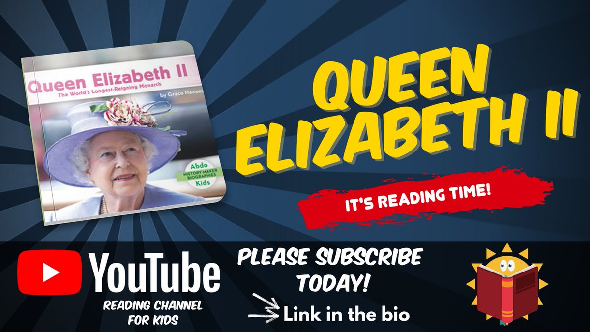ReadingTimeKids's tweet photo. Queen Elizabeth II!

Watch it here: https://t.co/oOJZ7j78e6

#queenelizabeth #itsreadingtime #booksforkids #youtube #youtubekids https://t.co/c1nKnDVCXY