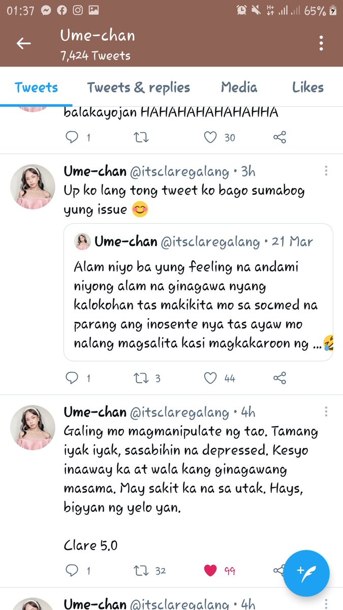 ReddLim3's tweet photo. Pati sariling friend nilalaglag na din siya kasi ayaw sa ginagawa niya #UmeChan #JolaiNoMore #JoLai #KingBadger #JonGutierrez #YUMINGINA #YumiGarcia https://t.co/e6Wuja6E4Y